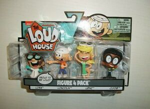 New! Nickelodeon The Loud House Figures 4-pack Clyde, Leni, Lincoln, Lisa
